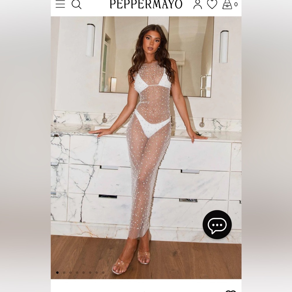 Peppermayo - Pop The Bubbly Maxi Dress/Swim Cover Up